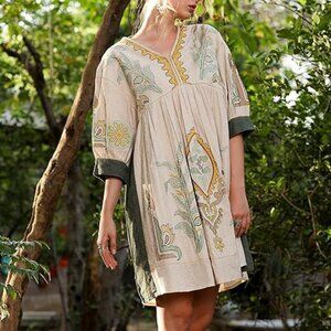 Mini short cotton summer dress